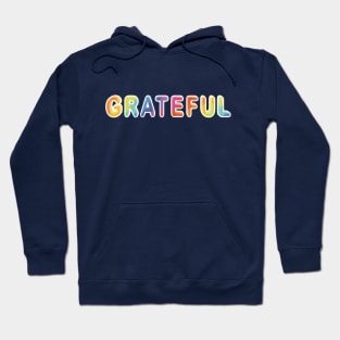 Always Grateful-Colorful Thanksgiving Design Hoodie